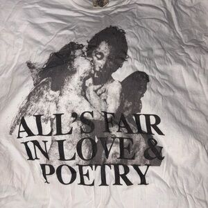 Adelaide’s Fort Taylor Swift Inspired TTPD Graphic Print White Tee